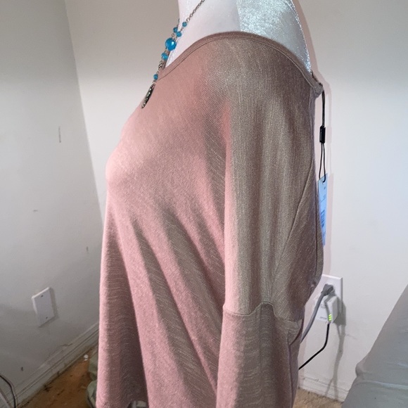 Gorgeous dusky mauve Tahari longsleeved shirt one - Picture 3 of 9